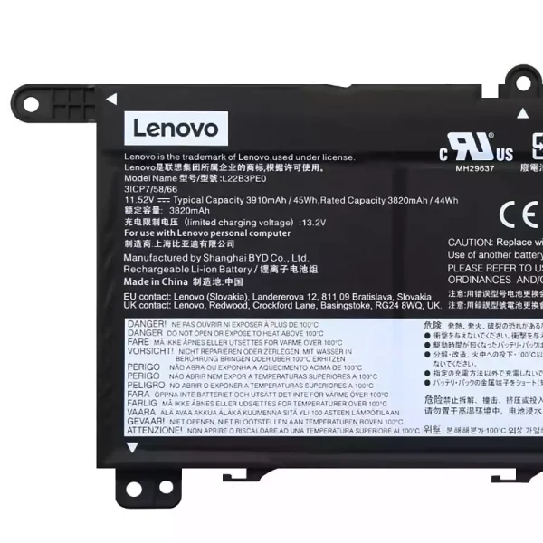 Original laptop battery for LENOVO L22B3PE0 L22C3PE0 L22M3PE0 - Image 3