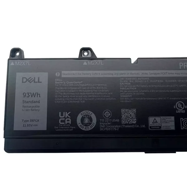 Original laptop battery for DELL 3RFGX 1XM5X - Image 3