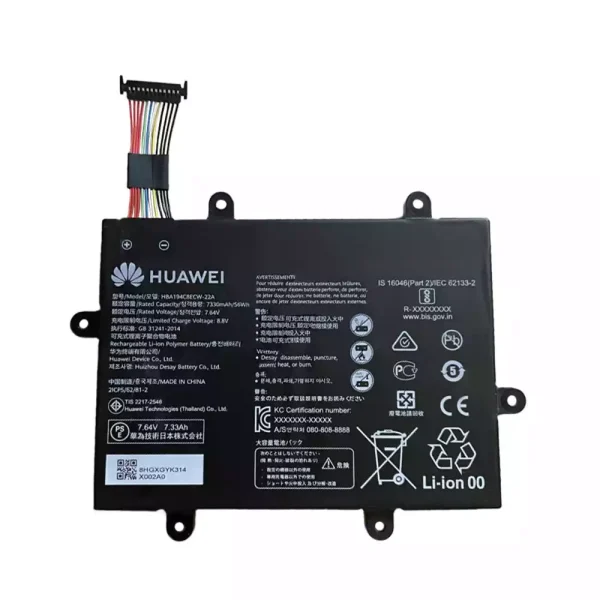 Original laptop battery for HUAWEI HBA194C8ECW-22A