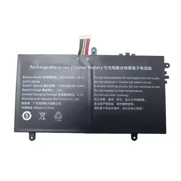 Original laptop battery for AEC639084-2S1P