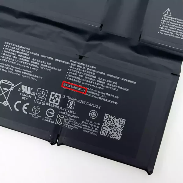 Original laptop battery for Microsoft G3HTA071H,Microsoft Surface Laptop Studio 1964 - Image 3