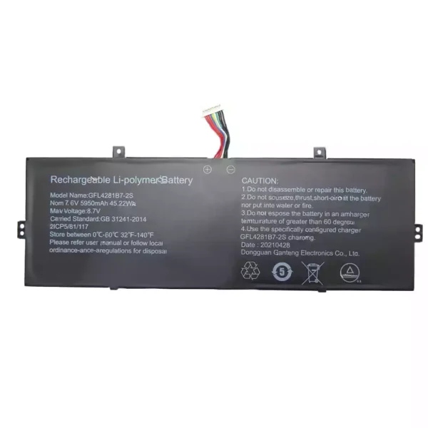 Original laptop battery for GFL4281B7-2S