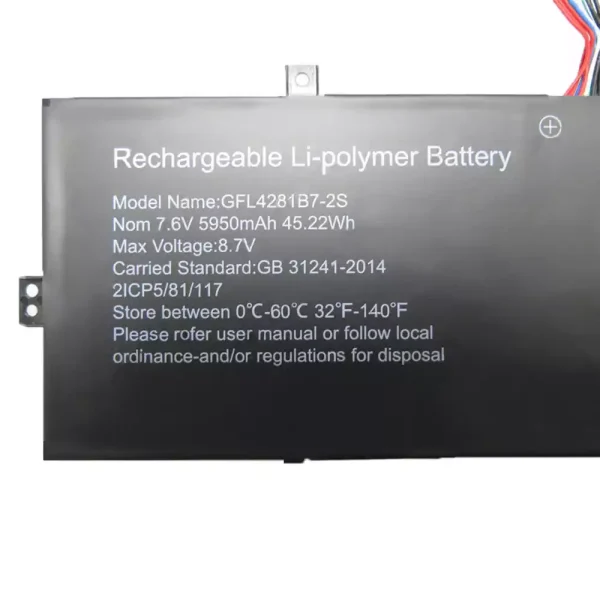 Original laptop battery for GFL4281B7-2S - Image 2