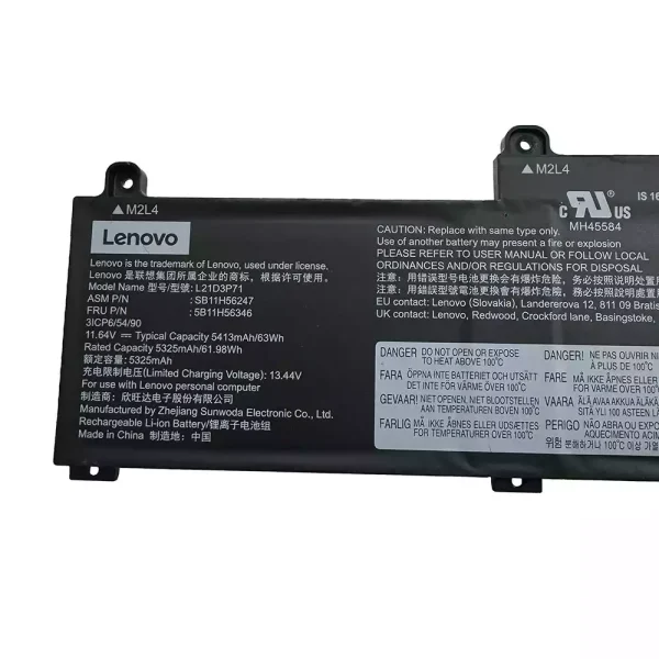Original laptop battery for Lenovo L21D3P71 SB11H56247 5B11H56346 - Image 3