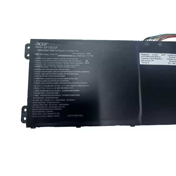Original laptop battery for ACER AP19D5P - Image 3