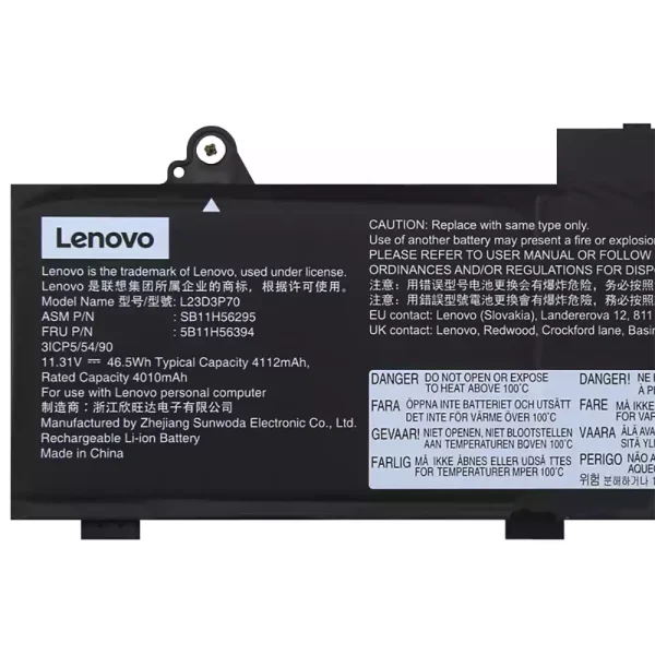 Original laptop battery for Lenovo L23D3P70 L23X3P70 L23M3P70 - Image 3