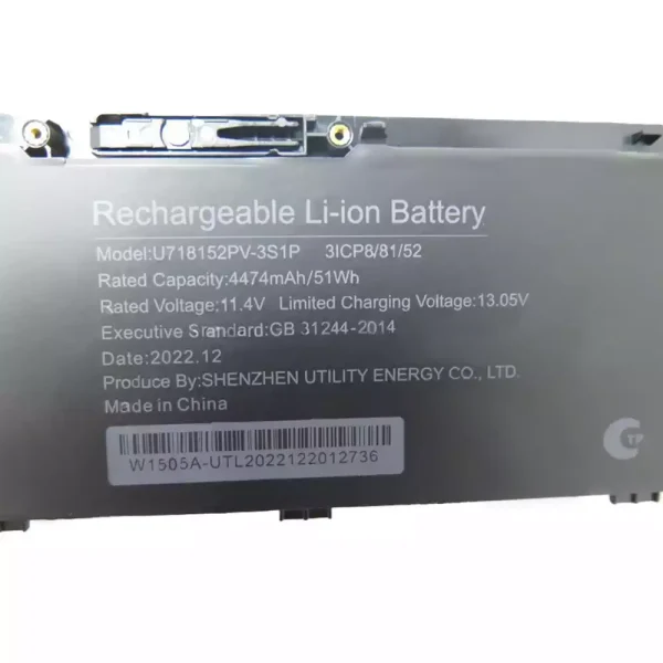 Original laptop battery for U718152PV-3S1P - Image 2