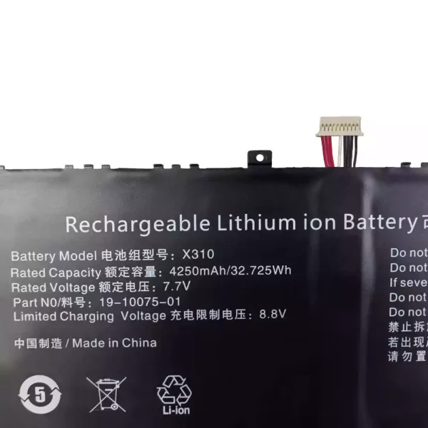 Original laptop battery for X310,Chuwi LarkBook CWI509 Jumper JNB13 Ezbook X3 air 8128 - Image 3
