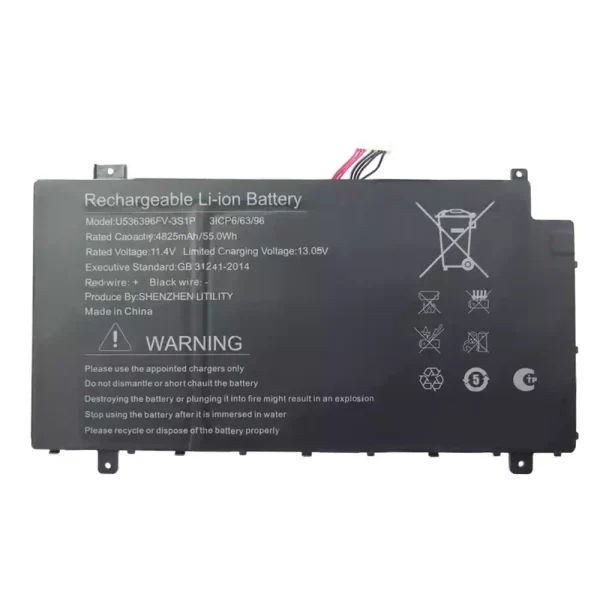 Original laptop battery for U536396PV-3S1P