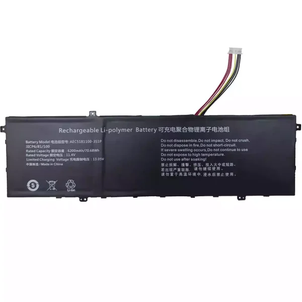Original laptop battery for AEC5181100-3S1P U5310478PV-3S1P 528196-3S1P