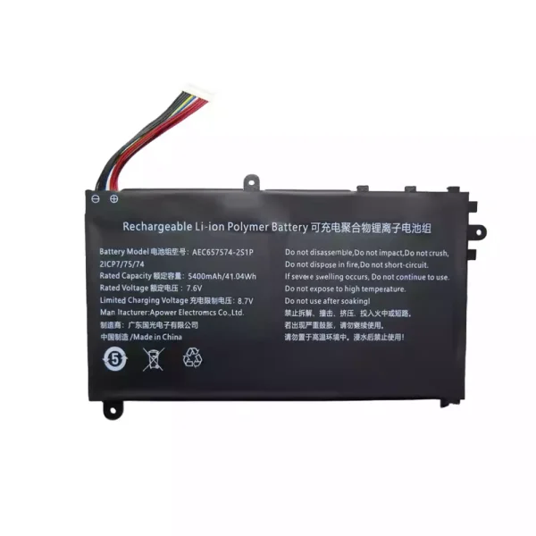 Original laptop battery for AEC657574-2S1P