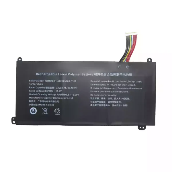 Original laptop battery for AEC605769-3S1P