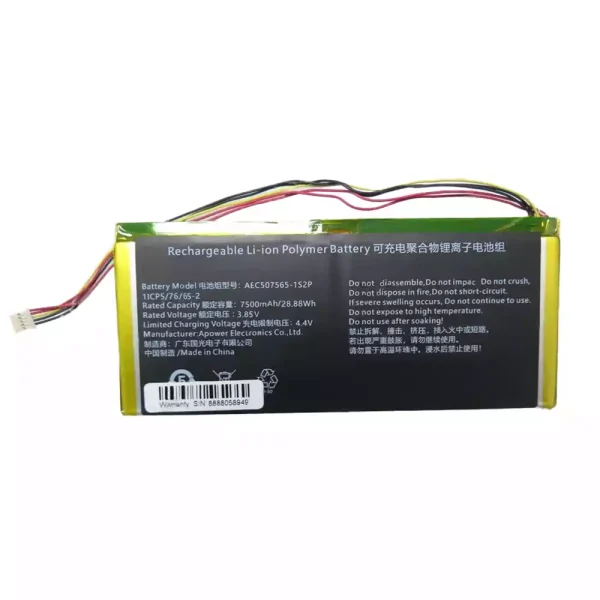 Original laptop battery for AEC507565-1S2P