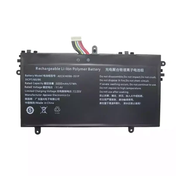 Original laptop battery for AEC636086-3S1P