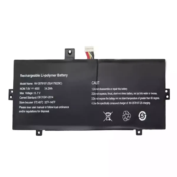 Original laptop battery for NV-3578107-2S 4179229C