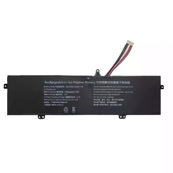 Original laptop battery for AEC5064124-2S1P-N