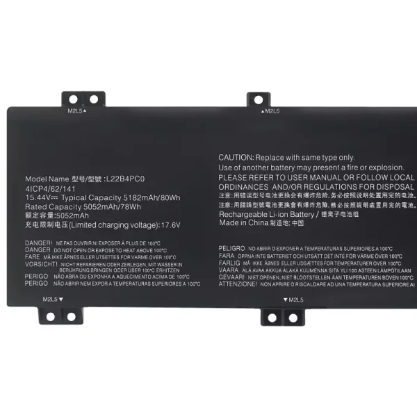 Original laptop battery for LENOVO L22B4PC0 L22M4PC0 L22D4PC0 L22C4PC0 L22X4PC0 - Image 3