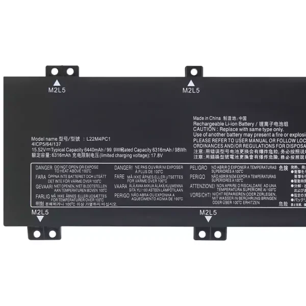 Original laptop battery for LENOVO L22M4PC1 L22D4PC1 L22X4PC1 - Image 3