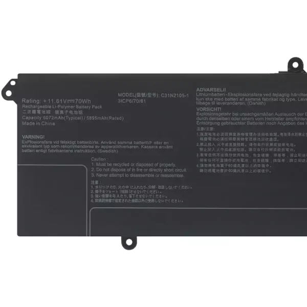 Original laptop battery for ASUS C31N2105-1 - Image 3