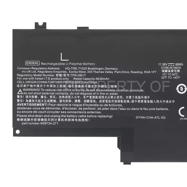 Original laptop battery for HP ER06XL TPN-DB1T - Image 3