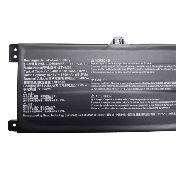 Original laptop battery for MSI BTY-M59 - Image 2