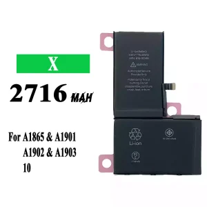 Replacement battery 616-00346 for iPhone X A1865/A1901/A1902/A1903