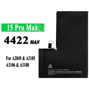 Replacement battery A3121 for iPhone 15 pro max