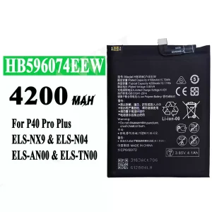 Replacement battery HB596074EEW for HUAWEI P40 Pro Plus
