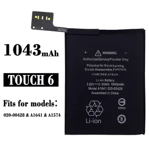 Replacement battery A1641 020-00428 for iPhone TOUCH 6