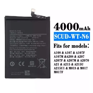 Replacement battery SCUD-WT-N6 for Samsung A20s/A10s/A207/A107/A107F/A107M/A207F/A207M/A2070/A21/A215/A215U/A215U1/M01S/M017/M017F