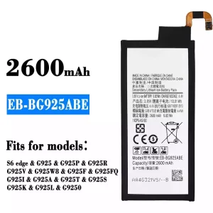 Replacement battery EB-BG925ABE for Samsung S6 edge