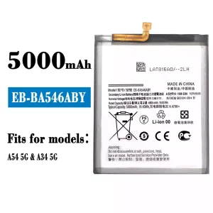 Replacement battery EB-BA546ABY for Samsung A54 5G/A34 5G