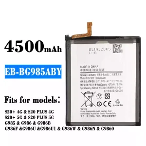 Replacement battery EB-BG985ABY for Samsung S20+ 4G/S20 PLUS 4G/S20+ 5G/S20 PLUS 5G