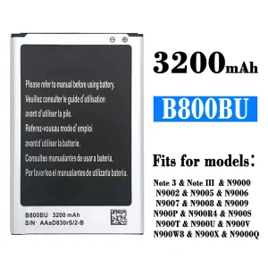 Replacement battery B800BU for Samsung Note 3/Note III
