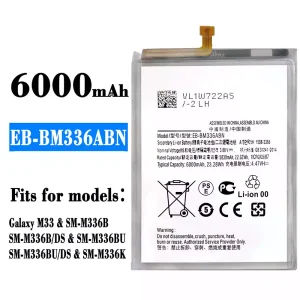 Replacement battery EB-BM336ABN for Samsung Galaxy M33