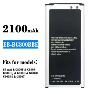 Replacement battery EB-BG800BBE for Samsung S5 mini