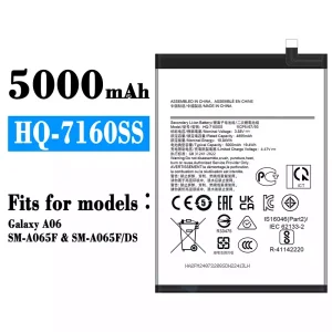 Replacement battery HQ-7160SS for Samsung Galaxy A06