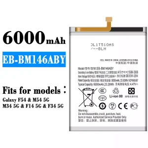 Replacement battery EB-BM146ABY for Samsung Galaxy F54/M54 5G/M34 5G/F14 5G/F34 5G
