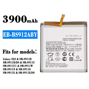 Replacement battery EB-BS912ABY for Samsung Galaxy S23