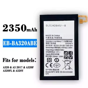 Replacement battery EB-BA320ABE for Samsung A3 2017