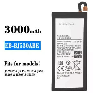 Replacement battery EB-BJ530ABE for Samsung J5 2017/J5 Pro 2017