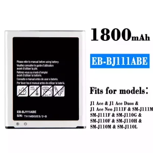 Replacement battery EB-BJ111ABE for Samsung J1 Ace
