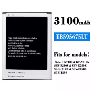 Replacement battery EB595675LU for Samsung Note 2