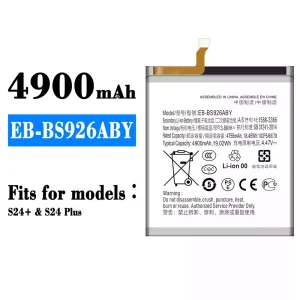 Replacement battery EB-BS926ABY for Samsung S24+/S24 Plus