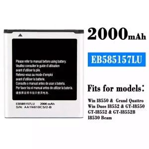 Replacement battery EB585157LU for Samsung Win I8550