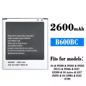 Replacement battery B600BC for Samsung S4