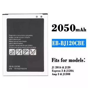 Replacement battery EB-BJ120CBE for Samsung J1 2016