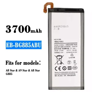 Replacement battery EB-BG885ABU for Samsung A8 Star,A9 Star