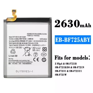 Replacement battery EB-BF725ABY for Samsung Z Flip 4