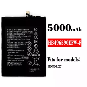 Replacement battery HB496590EFW-F for HUAWEI HONOR X7